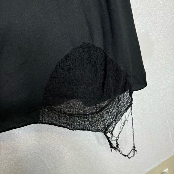 Raquel Allegra Distressed Tank Dress Black M - Picture 6 of 8